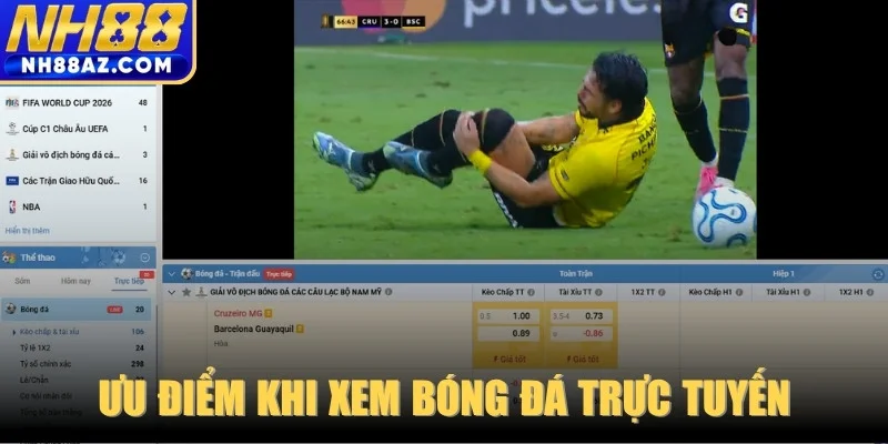 Ưu điểm khi xem bóng đá trực tuyến chất lượng cao hiện nay