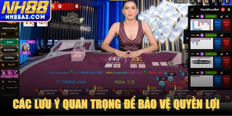 Các lưu ý quan trọng để bảo vệ quyền lợi khi cá cược