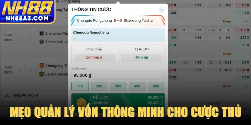 Các mẹo quản lý vốn thông minh dành cho cược thủ